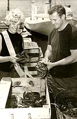 Bill Atwood with a Maine Sea Goddess
