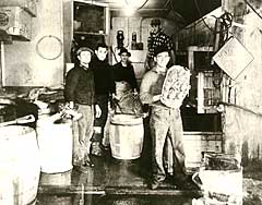lobsters were packed in barrels